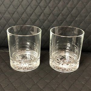 Vintage Crown Royal Low Ball Whiskey Glass Set of 2